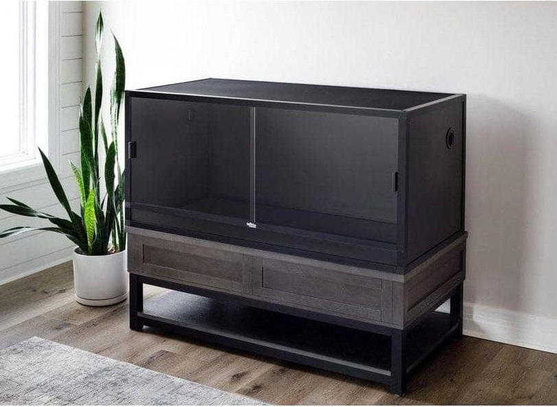 Black Glass 100 gallon tank 48x 24x 24 Reptile Enclosure